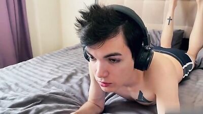 Bubblegum Twink Camboys Show Off Their Sexy Bodies and Hard Cocks in a Wild Threesome Fuckfest