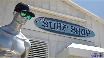 At the Surf shop