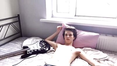 Studly Cam Solo - Lengthy Cum Shot in Bed