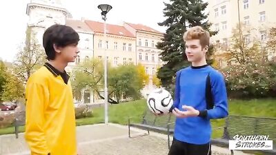 Sexy Soccer Bros Get Down and Dirty in Action-Packed Anal Sex Scene with Huge Cocks and Explosive Cum Shots