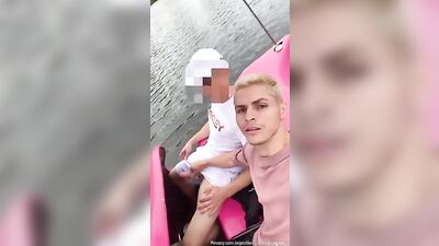 Splashing by the Lakeside, Two Asian Twink Studs Get Off in a Quickie - A Cumshot Compilation