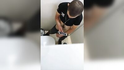 Jerks and Jerkoffs in the Public Restroom: An Amateur Spy Video