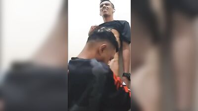 Thick Latin Boy Gets His First Blowjob on TV