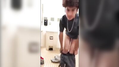 Métis Teen Jacks Off in Public