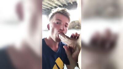 Giving Head to a Mystery Man on the Streets of Downtown