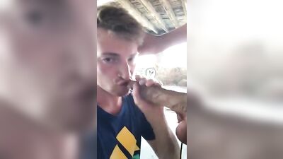 Giving Head to a Mystery Man on the Streets of Downtown