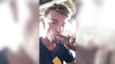 Giving Head to a Mystery Man on the Streets of Downtown