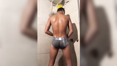 Latin Lover in the Shower: An Amateur Webcam Show from a Cute Colombian Boy