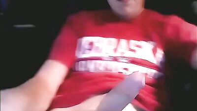 GBT University of Nebraska Student with Curly Hair and Ginger Tendencies Enjoys a Private Wank Session, Cumming in the End with a Giant Cock - AI Assisted Video