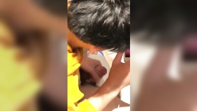 Japanese public handjob spycam