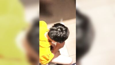 Japanese public handjob spycam