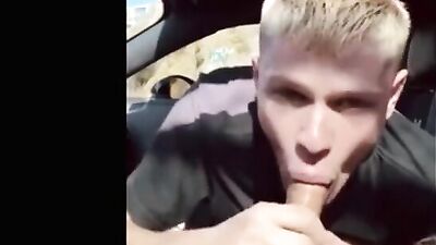 Sexy Young Men Engage in Passionate Car Sex, Ending with Cum-Drenched Faces and Mouths