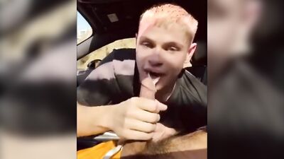 Sexy Young Men Engage in Passionate Car Sex, Ending with Cum-Drenched Faces and Mouths