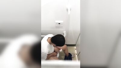 Japanese Wanking Toilet Spycam: Amateur Asian Handjob Fetish Cum Shots Outside the Public Bathroom