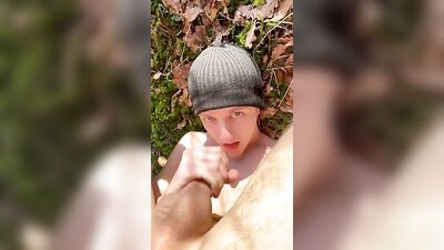 Wild Woodland Cum-Eating Adventure