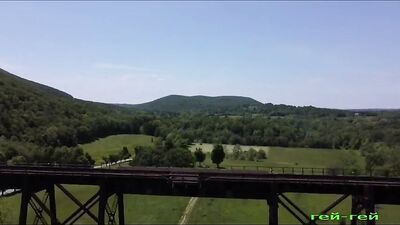 Rimming the Rim in the Wild! - Muscular Men with Huge Cocks Take Turns Sucking, Licking, and Cumming Outside!