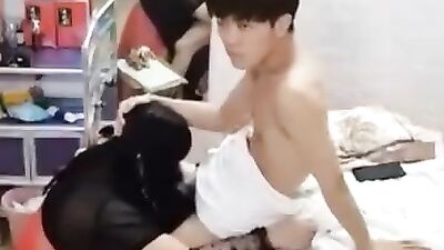 Girlfriend Experience: Asian Boy Blown By Ladyboy Daddies