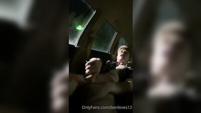 Twinks Amateur Ben in Car Solo