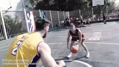 Game Over: 3-Way After the Fraternity Football Match with Barebacking and Cum Shots on Tube