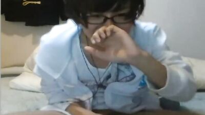 Asian Nerdboy Glasses Cam Show - Japan Nekama Web-Cam