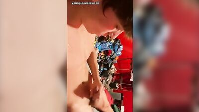 Cleaning My Clothes With An Amateur Cumshot