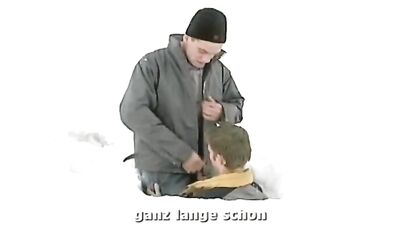 Snowy Winter Scenes with Hot Young Men in Rubax Video - Frozen Fellatio and Snowballing Adventures