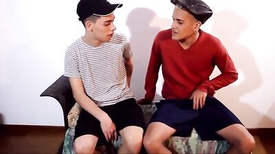 Uncut Latin Punks Go Wild in Steamy Three-Way: Raw Bareback Action with Hot Cum Shots!