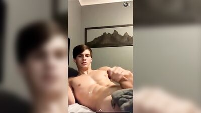 Young and Ripped: Muscle Boy Web Cam Wank Session
