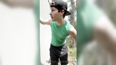 Chriss Public Handjob Adventure with a Huge Cock