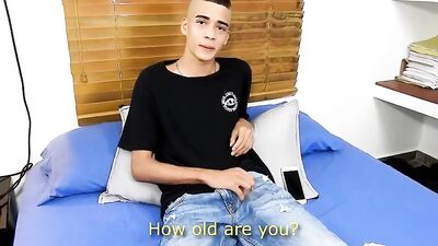 Latin Lover Takes a Le*ak and Jerks Off on His Handsome Ass, Resulting in a Splendid Cumshot!