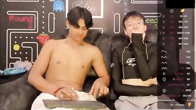 Cumming on webcam with Ryu Kyoshi!