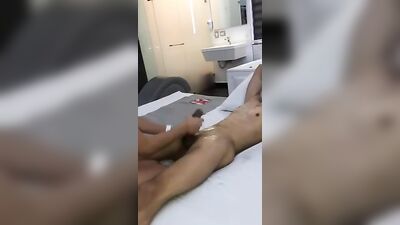 Web-Cam Latino Amateurs with Huge Dicks Go Down on Each Other in a Private Room