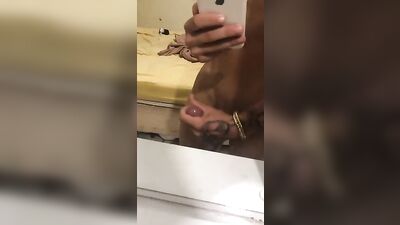 Teenage Boy in Solo Action Shot Cumming on Camera