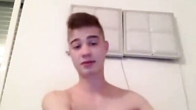 Blonde Amateur Webcam Solo Handjob with TV Tom