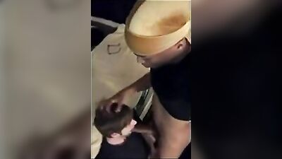 Straight black twink facefucks trade mouth