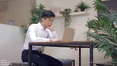 Fit Asian Dom Gives Roomy an Action-Packed Bondage Fuck with Cum Shots and Cream Pie