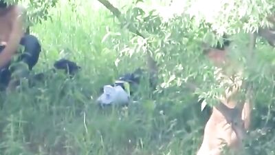 River Bank Jerk Off: An Amateur Spy Catches A Solo Voyeur in the Woods