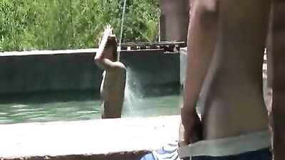 Gay Spy Caught Masturbating in Public