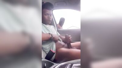 Groin Grappling: BBC Cruising in Car