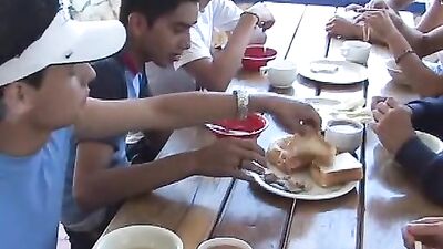 Gangbang in the Park: Latino Twink Jerks Off on a Field Trip