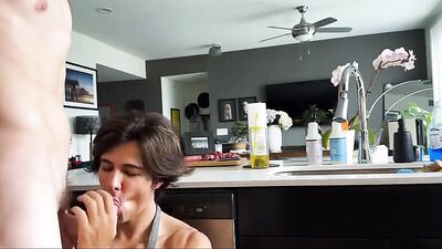 Cum-Soaked Hands: Five Guys Going Down On Each Other