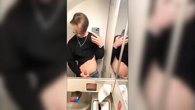 Public Toilet Cum Shot - Webcam Cumming in Nature