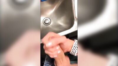 Public Toilet Cum Shot - Webcam Cumming in Nature