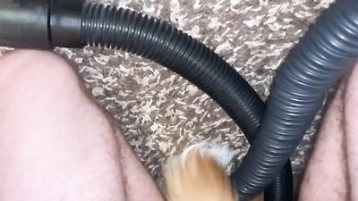 19-year-old fox furry masturbation with two vacuum cleaners while sucking my dick - Hot cumshots! (Furry, Masturbation, Vacuum cleaner, Voyeur, Webcam)