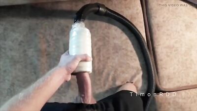 Gay Russian Vacuuming Amateurs with Huge Cocks and Jizz in the Air