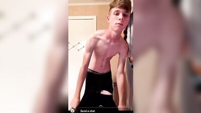 Young and Skinny Swiss Teen with a Huge Cock - Amateur Basel Solo