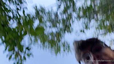 Amateur Ben in a Public Tent Enjoys Voyeurism with Solo Pleasure