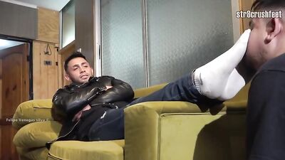 Foot Fetish Fun with Latino Str8 Crush Feet