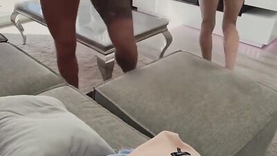 Dad and boyfriend in hot anal action with bareback fuck show on cam