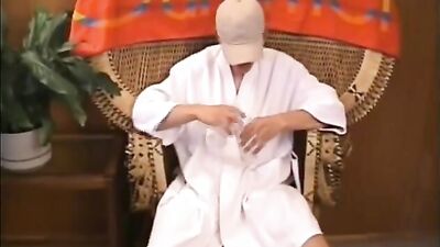 Handjob in public - Shy boys action cumshots outside